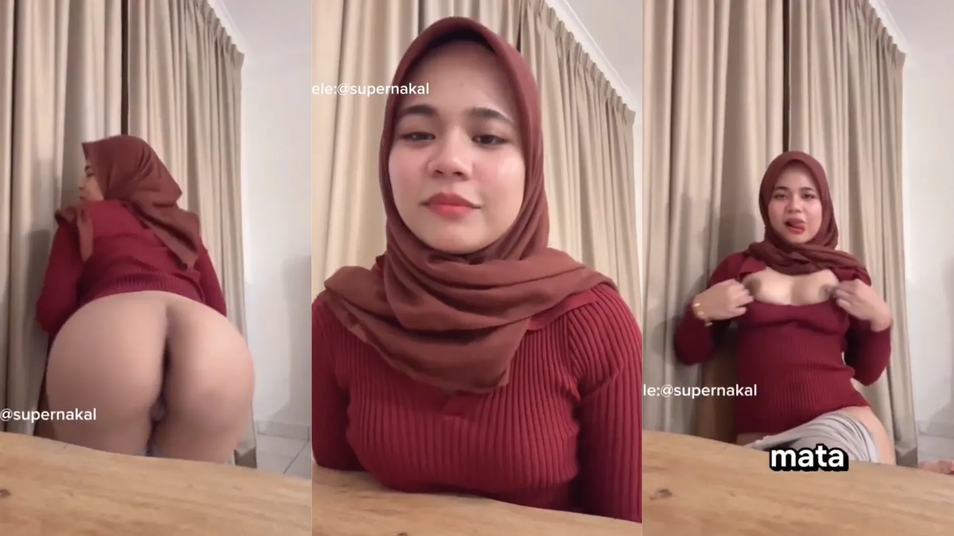 Jilbab Merah Tobrut Goyang Poto Gede Sampai Becek - Live Sange Pasrah