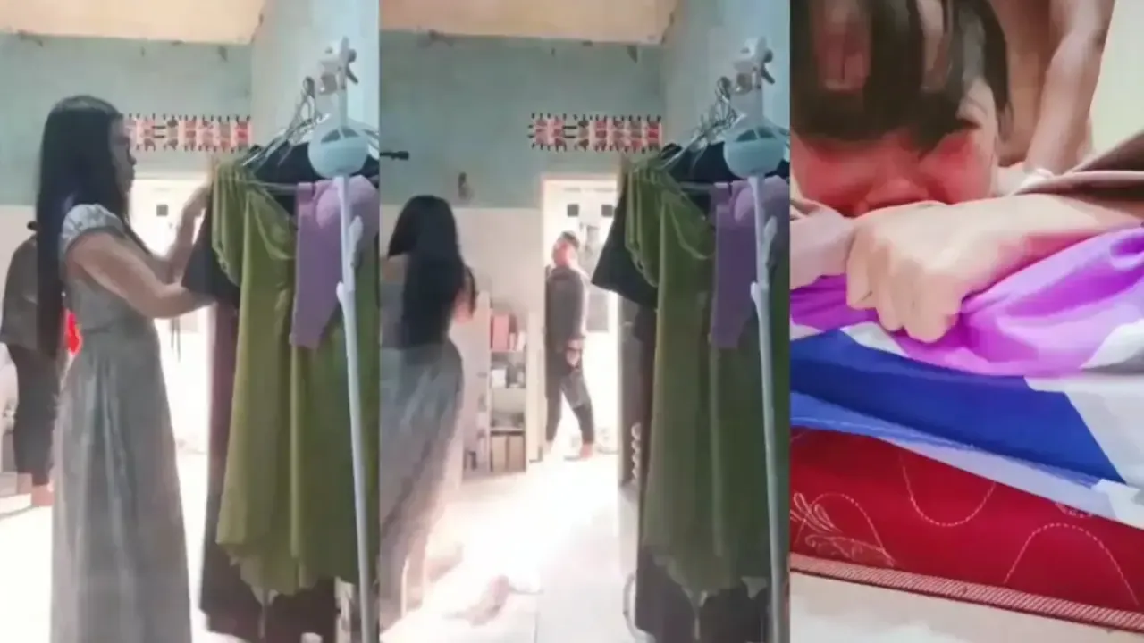 Main Kerumah Tetangga Pas Suaminya Kerja - Istri Semok Sange Diam-diam Desah Keenakan